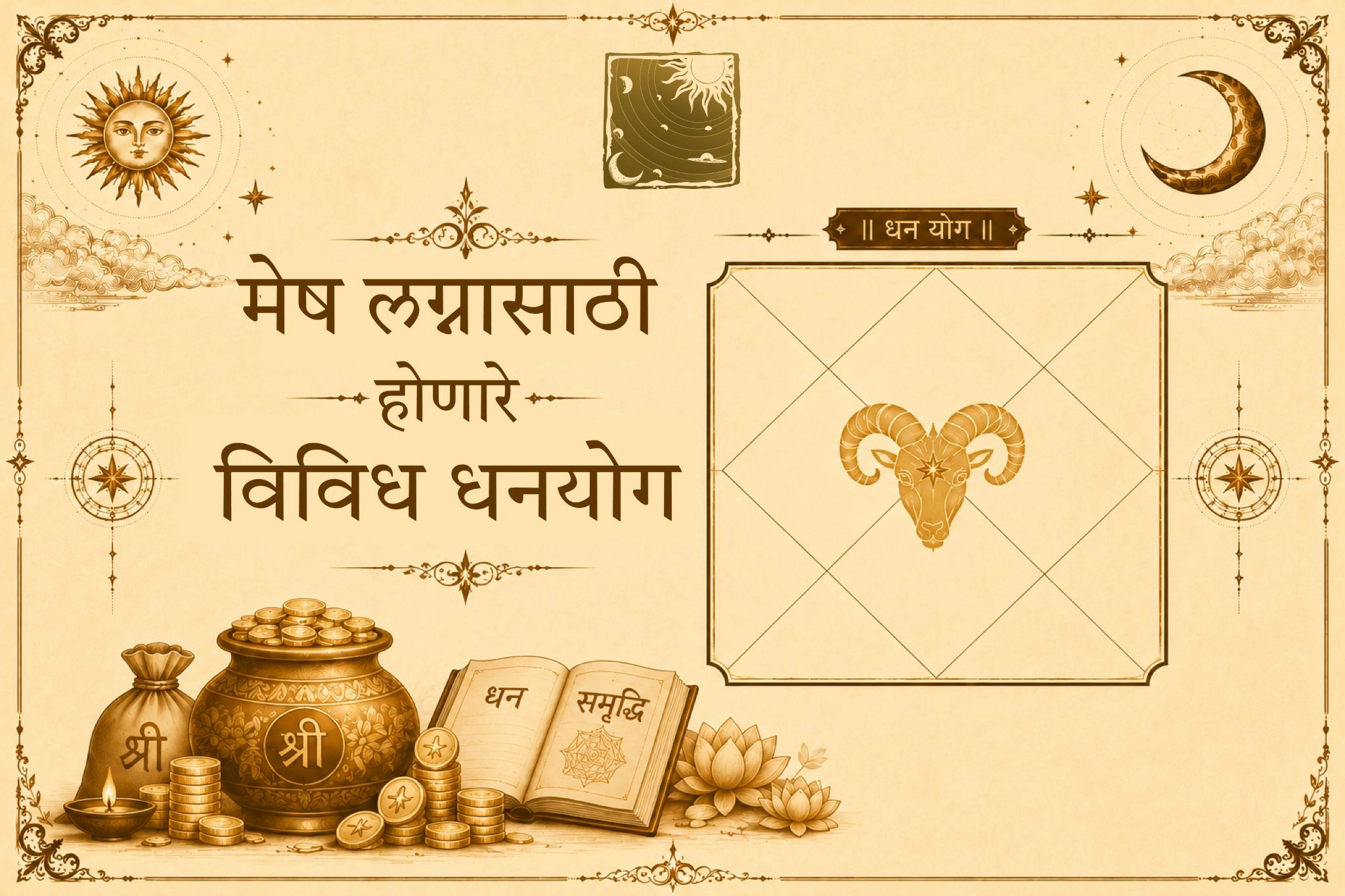 मेष लग्नासाठी होणारे विविध धनयोग