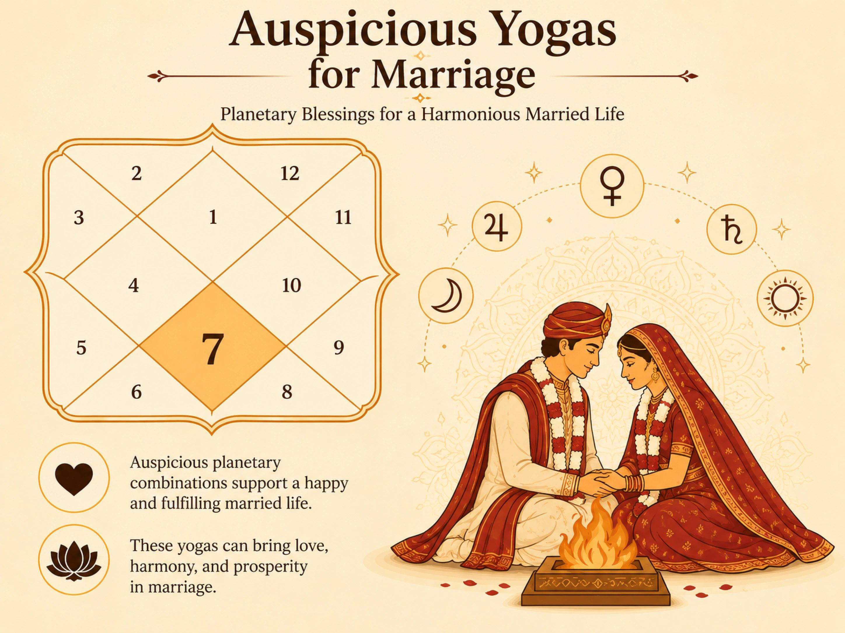 Auspicious Yogas for Marriage in Vedic Astrology