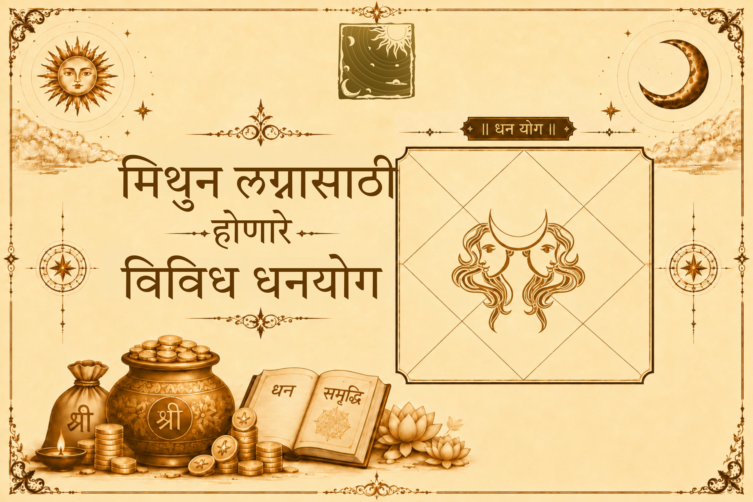 मिथुन लग्नासाठी होणारे विविध धनयोग