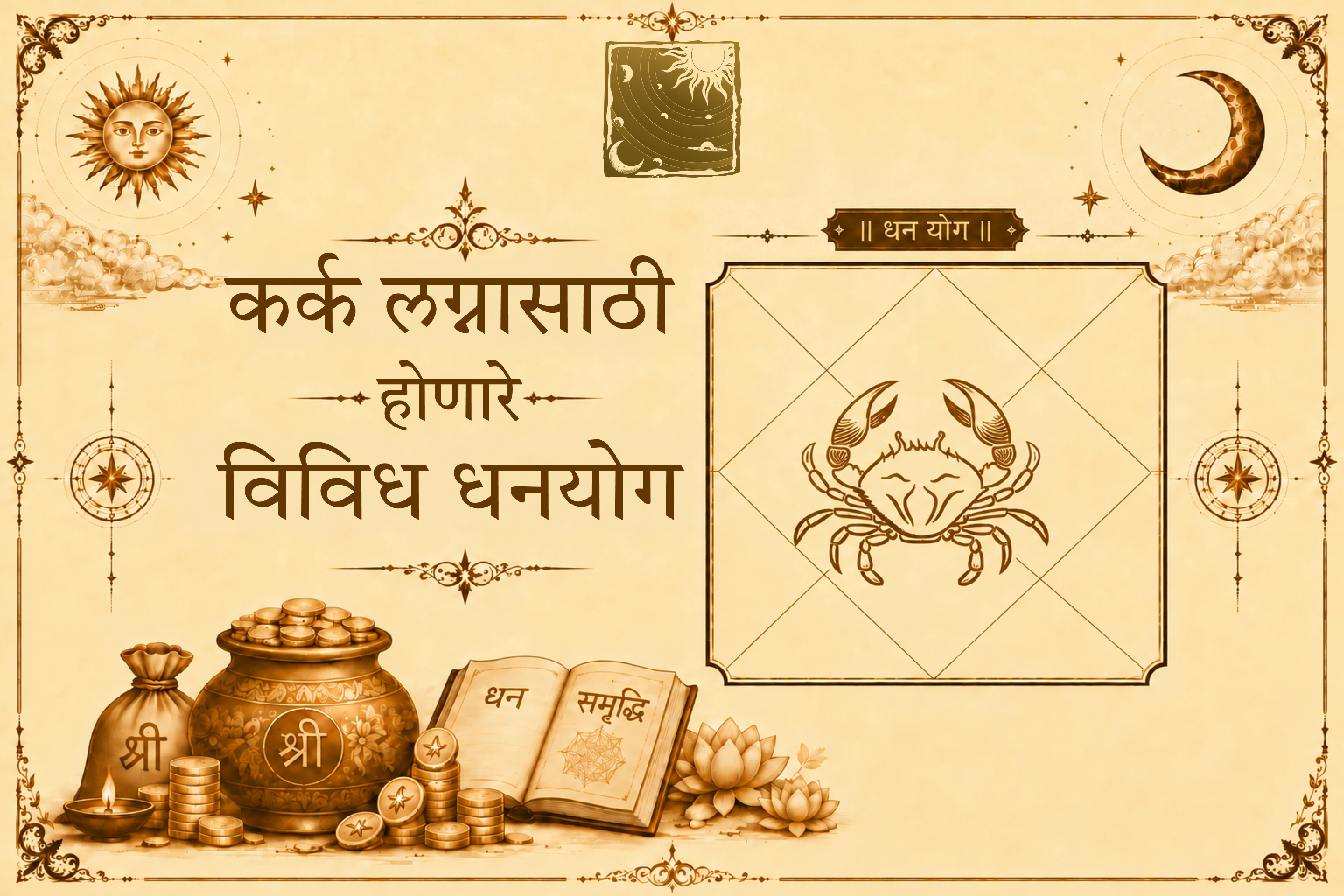 कर्क लग्नासाठी होणारे विविध धनयोग